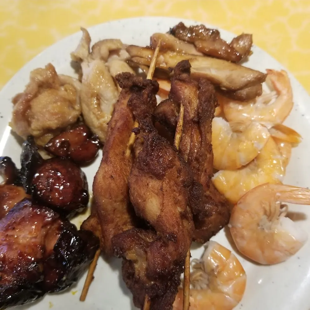 Chicken on a Stick Honey Chicken