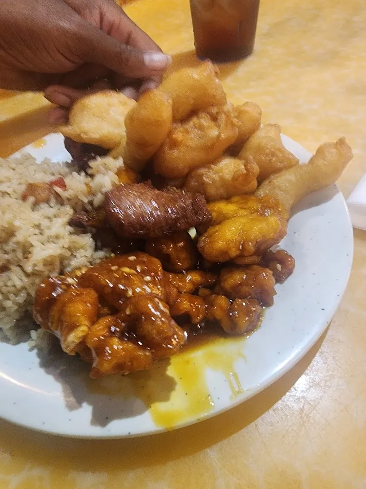 Sesame Chicken Rice and Sweet Sour Chicken